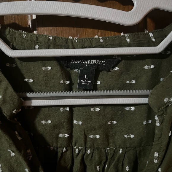 Banana Republic Dark Olive Blouse - Picture 2 of 4